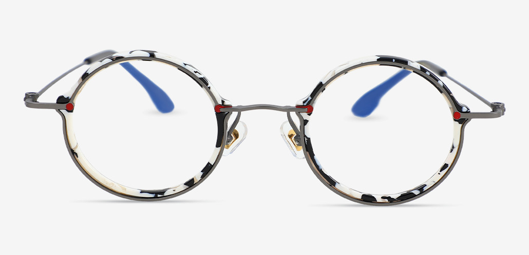 Farley Mehrfarbige Runde Brille