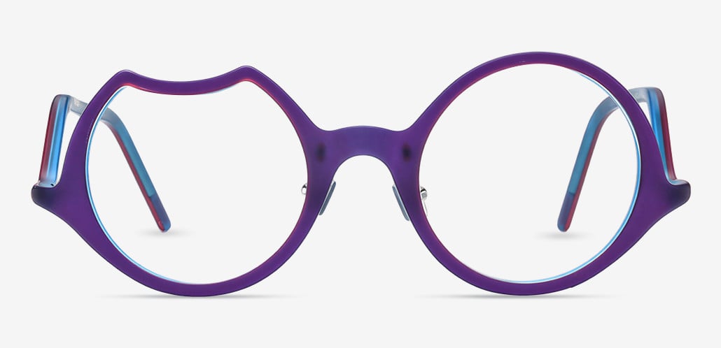 Audition Gafas Redondas Moradas