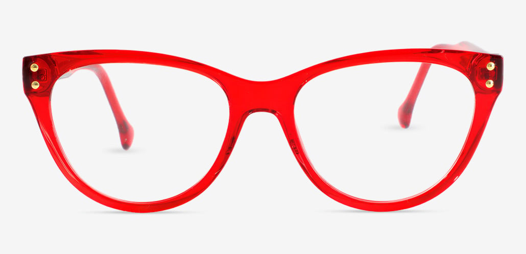 Bessemer Gafas Cat Eye Rojas