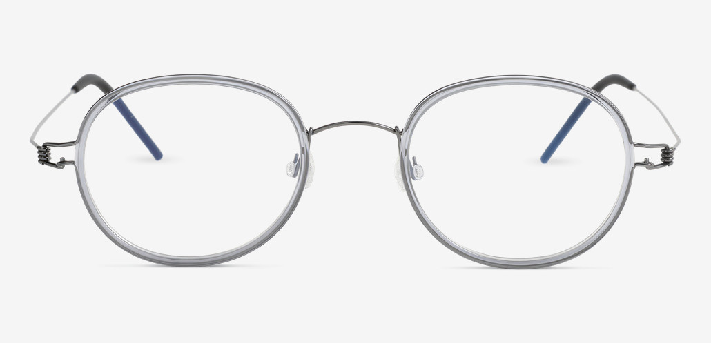 Collins Gray Round Glasses