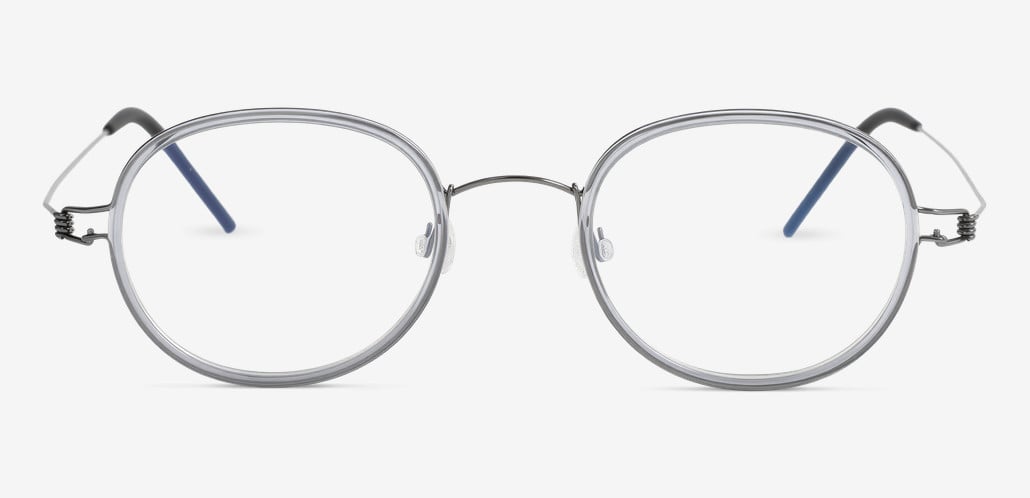 Collins Gray Round Glasses