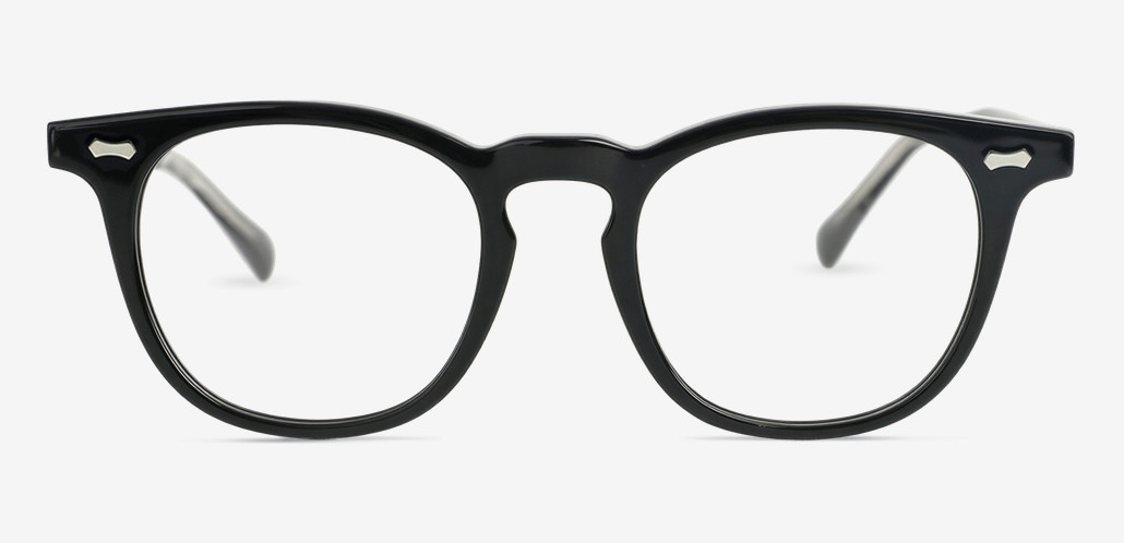 Stanley Black Round Glasses
