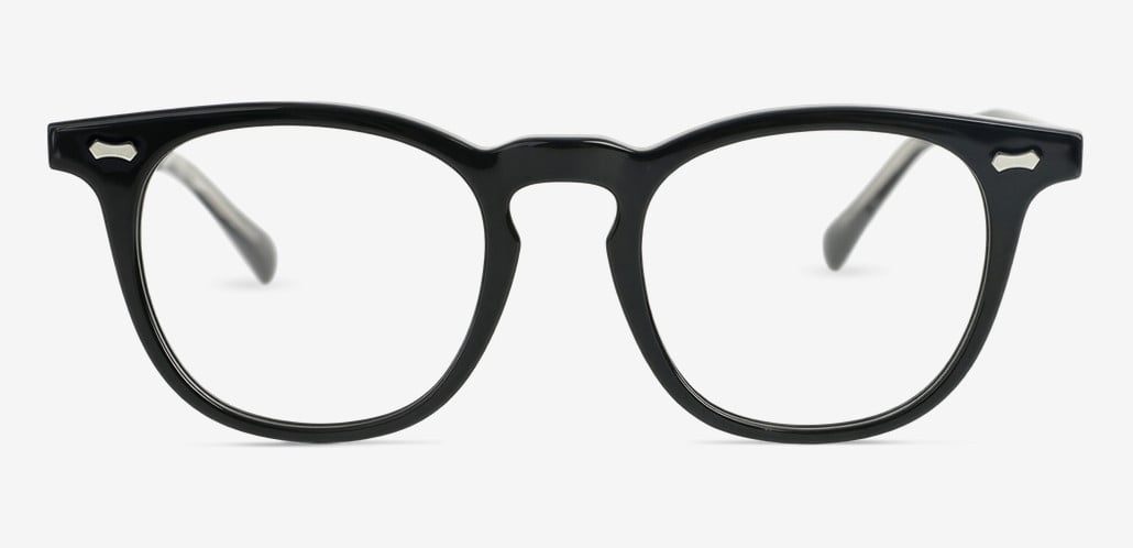 Stanley Black Round Glasses