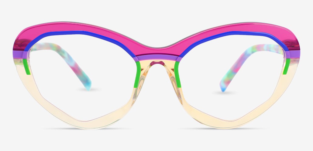 Nerita Purple Cat Eye Glasses