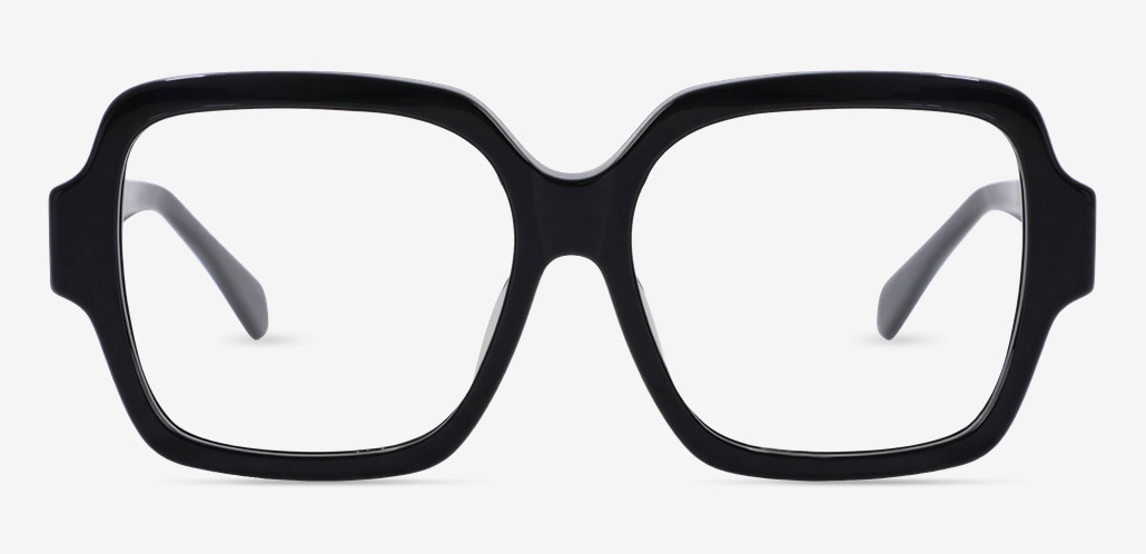 Asa Black Square Glasses