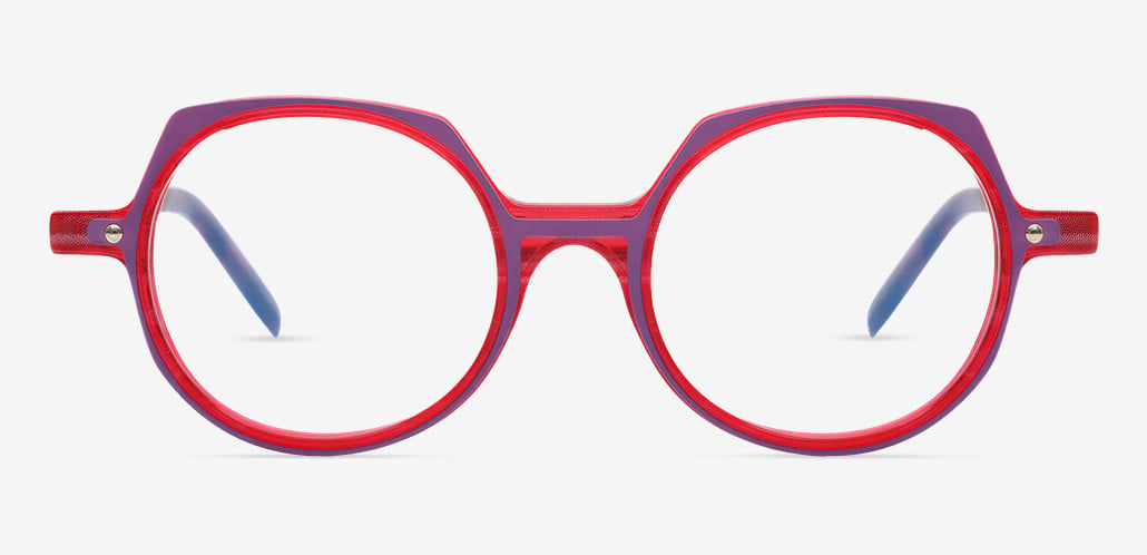 Pene Gafas Redondas Rosas