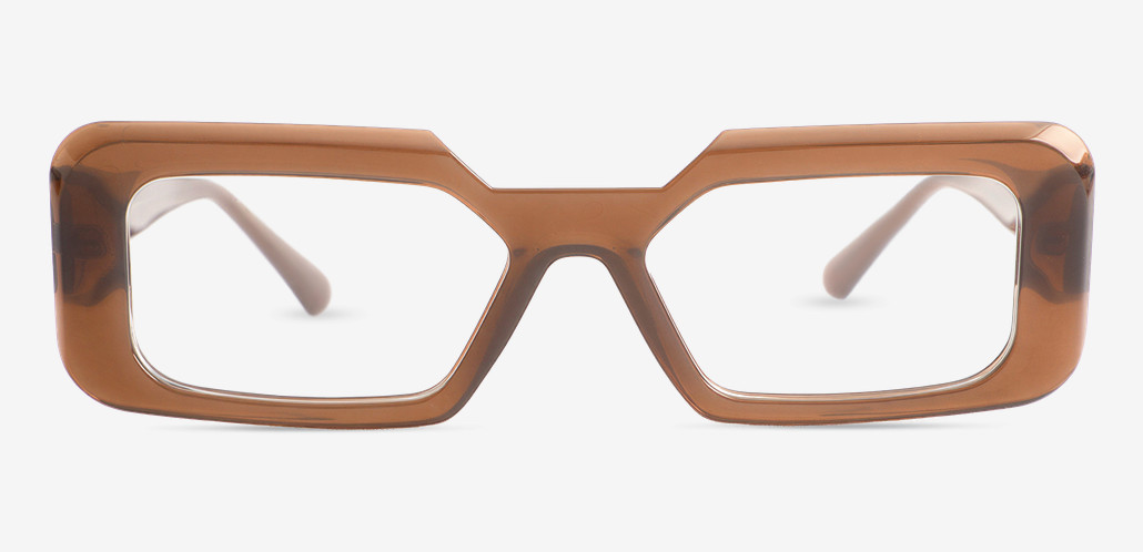 Channing Gafas Rectangulares Marrones