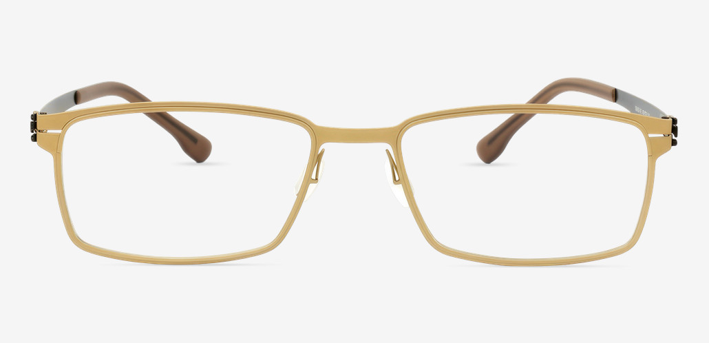 Isabel Gold Rectangle Glasses