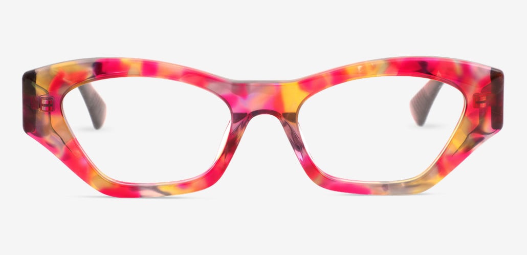Collins Pink Rectangle Glasses