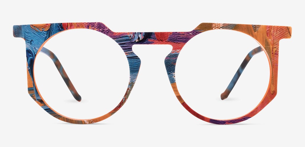 Timothy Orange Runde Brille