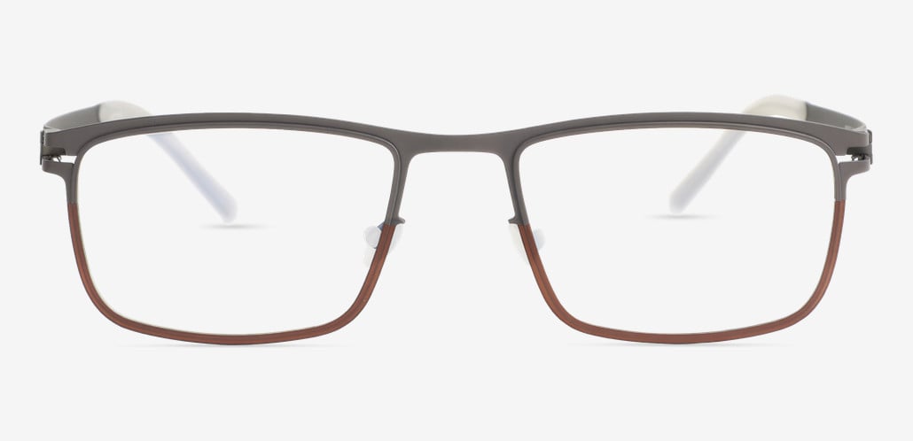 Kelly Brown Rectangle Glasses