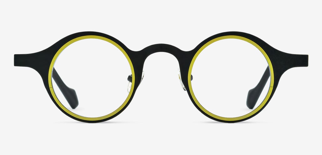 Sebastia Black Round Glasses