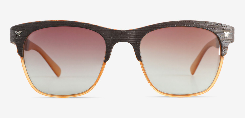 Bert Brown Square Sunglasses
