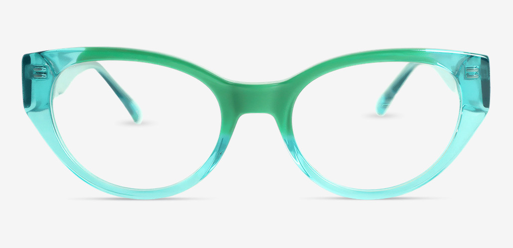Finn Green Cat Eye Glasses