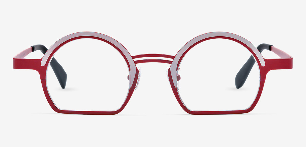 Quille Rote Runde Brille