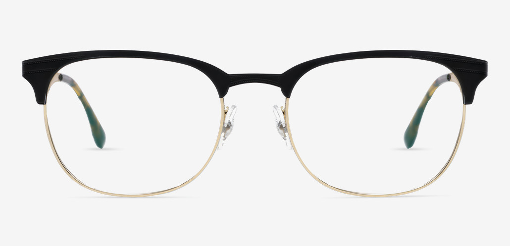 Gafas Redondas Tipo Browline Negras Barneo