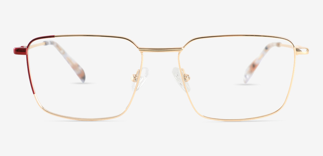 Kennan Gold Rectangle Glasses