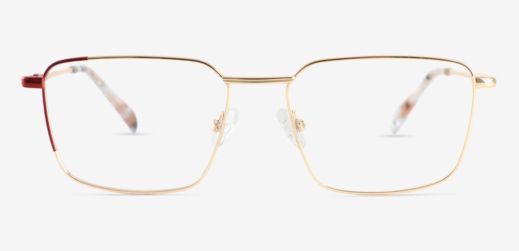 Kennan Gold Rectangle Glasses