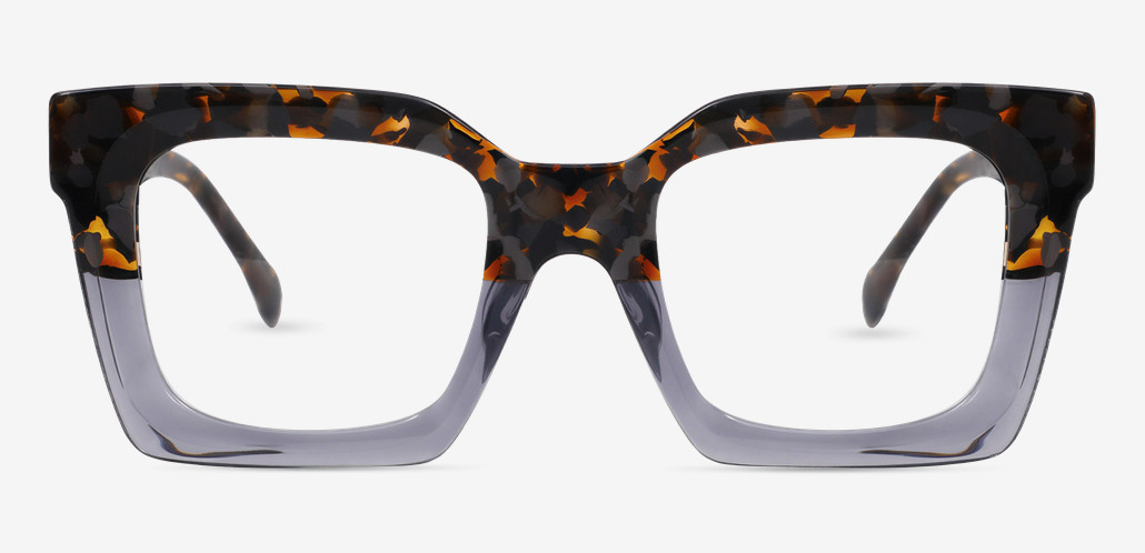 Stewa Gafas Cuadradas Grises