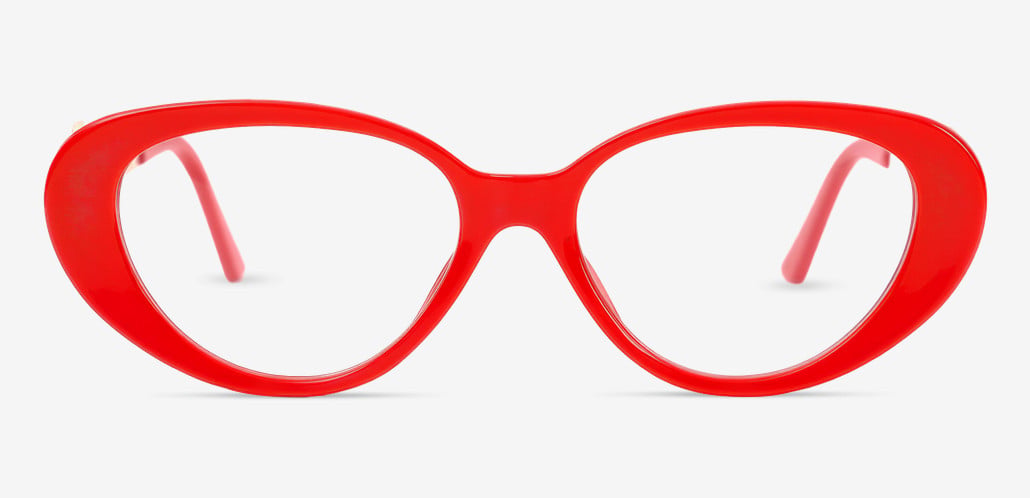 Jade Gafas Cat Eye Rojas