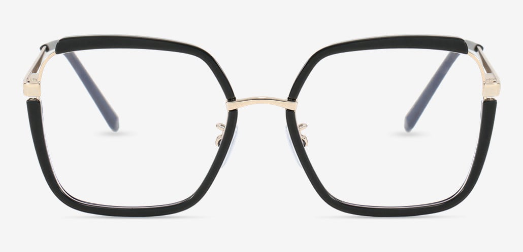 Lizzie Black Square Glasses