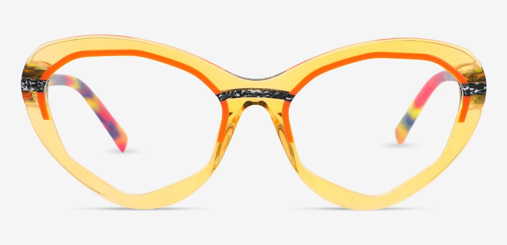 Nerita Occhiali Cat Eye Arancioni
