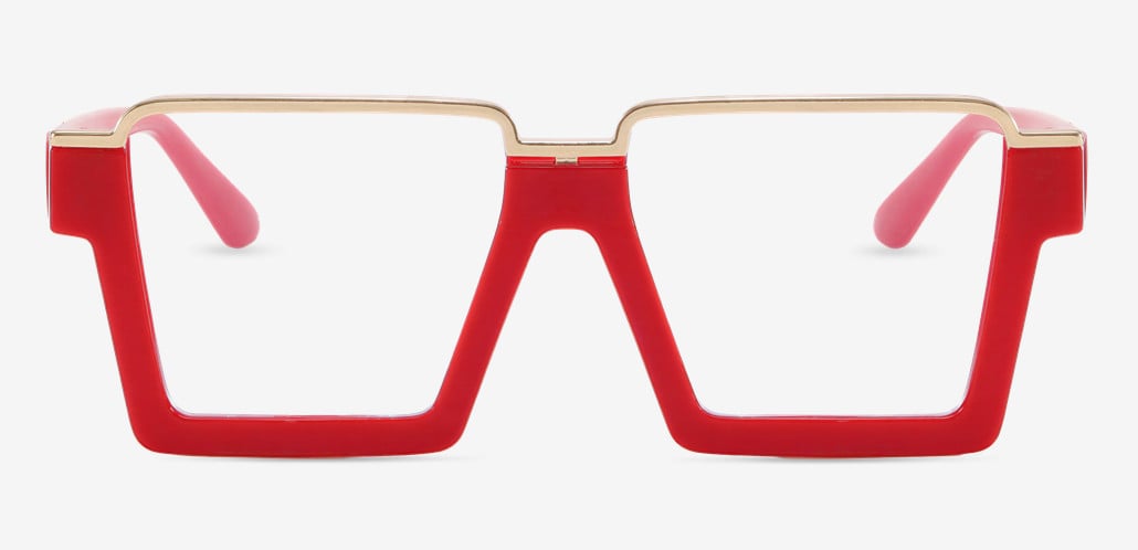 Une Gafas Cuadradas Rojas