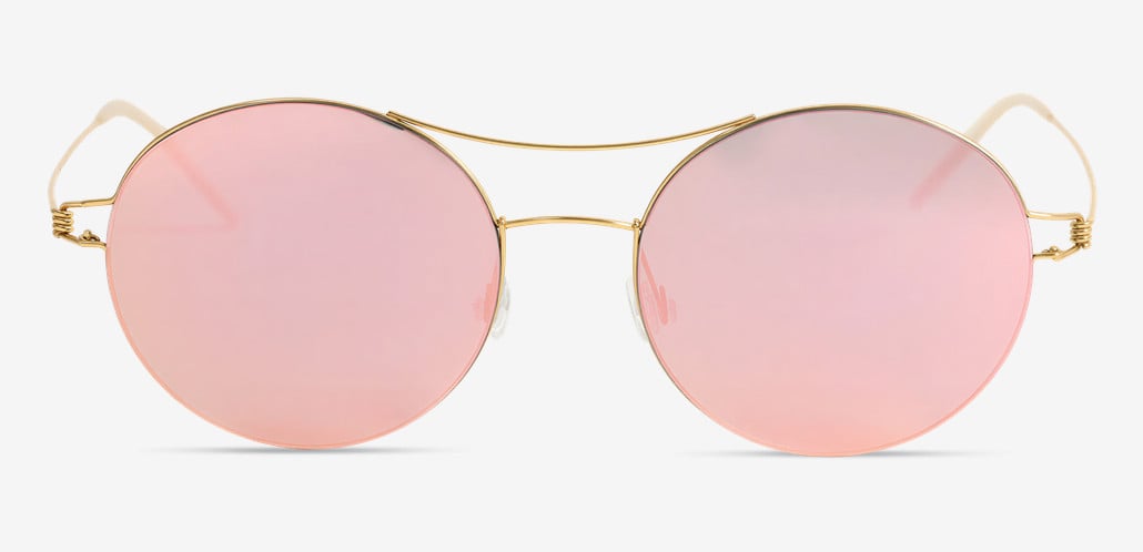 Veronica Gold Aviator Sunglasses