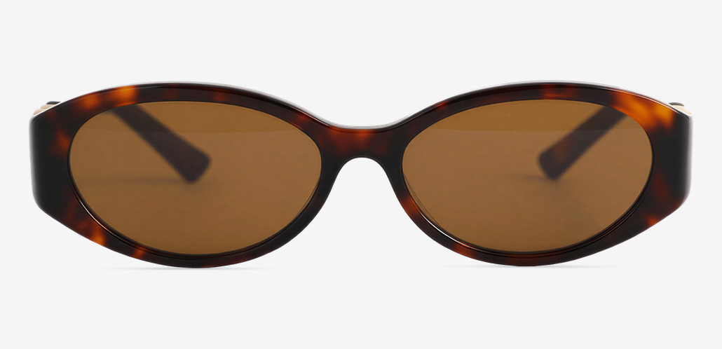 Avery Tortoise Oval Sunglasses