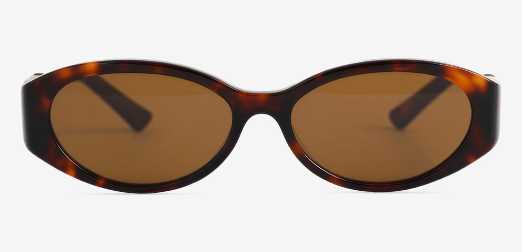Avery Tortoise Oval Sunglasses