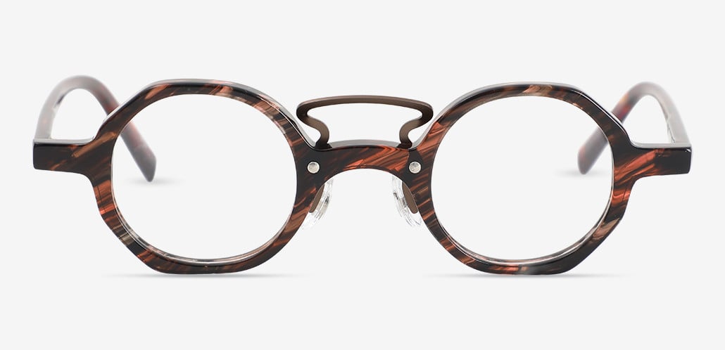 Pansy Gafas Redondas Estampadas