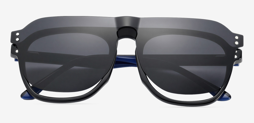 Olivia Black Square Glasses