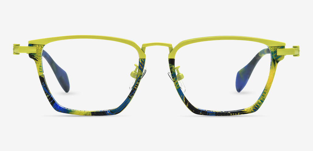 Archibald Gafas Rectangulares Amarillas