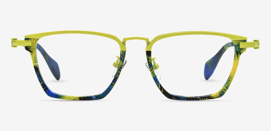 Archibald Gafas Rectangulares Amarillas