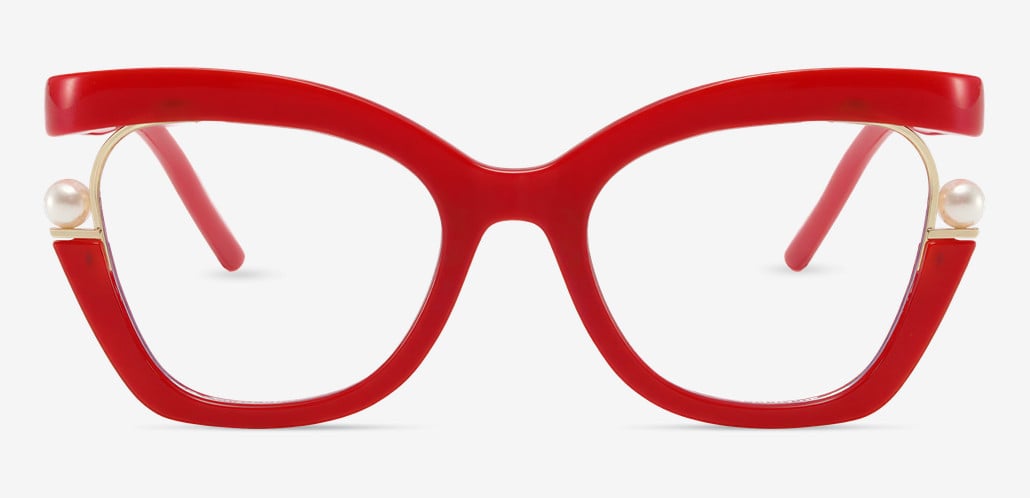 Halona Red Cat Eye Glasses