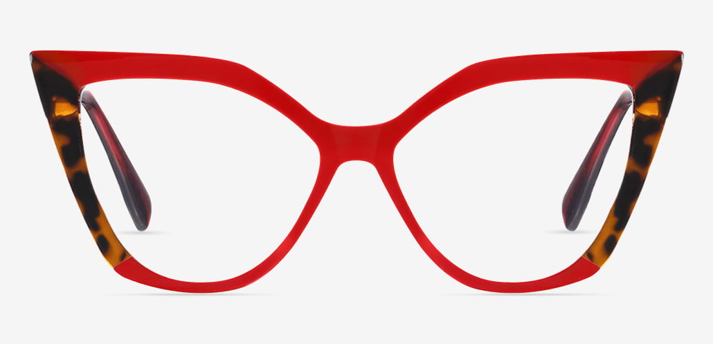 Faulkn Red Cat Eye Glasses