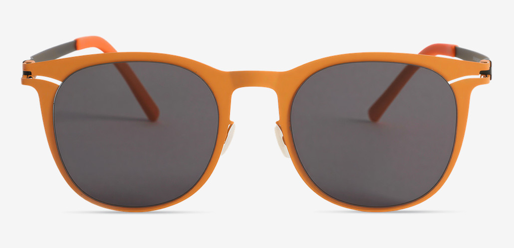 Susanna Orange Round Sunglasses