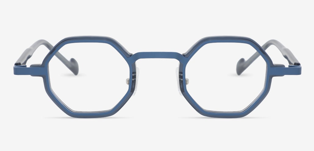 Fergus Blue Geometric Glasses