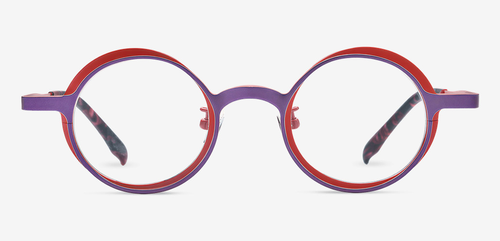 Neoco Gafas Redondas Moradas