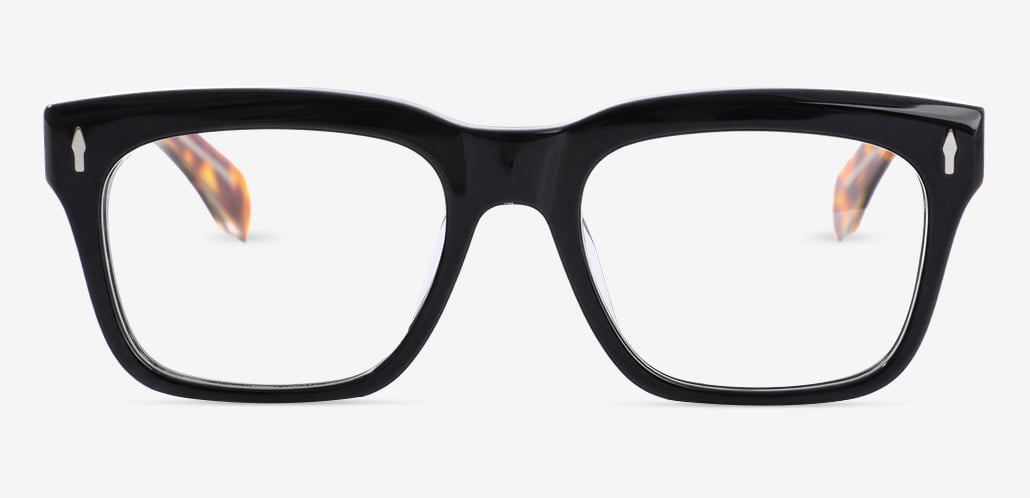 Carpenter Black Rectangle Glasses