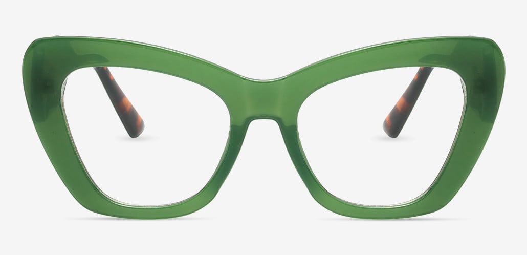 Isaac Green Cat Eye Glasses