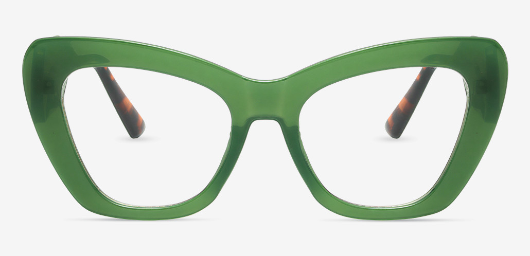 Isaac Green Cat Eye Glasses