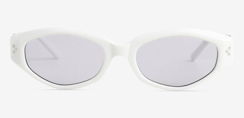 Camila Gafas de sol Ovaladas Blancas