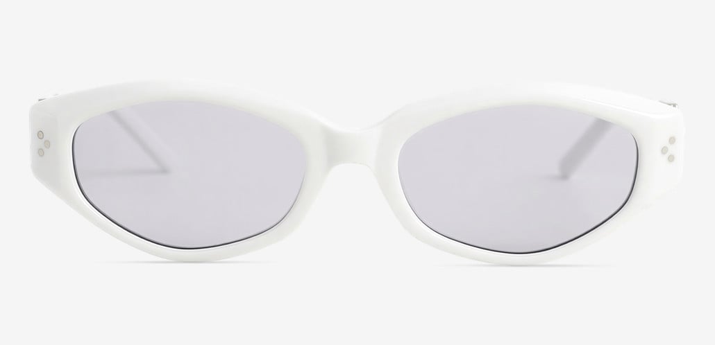 Camila Gafas de sol Ovaladas Blancas