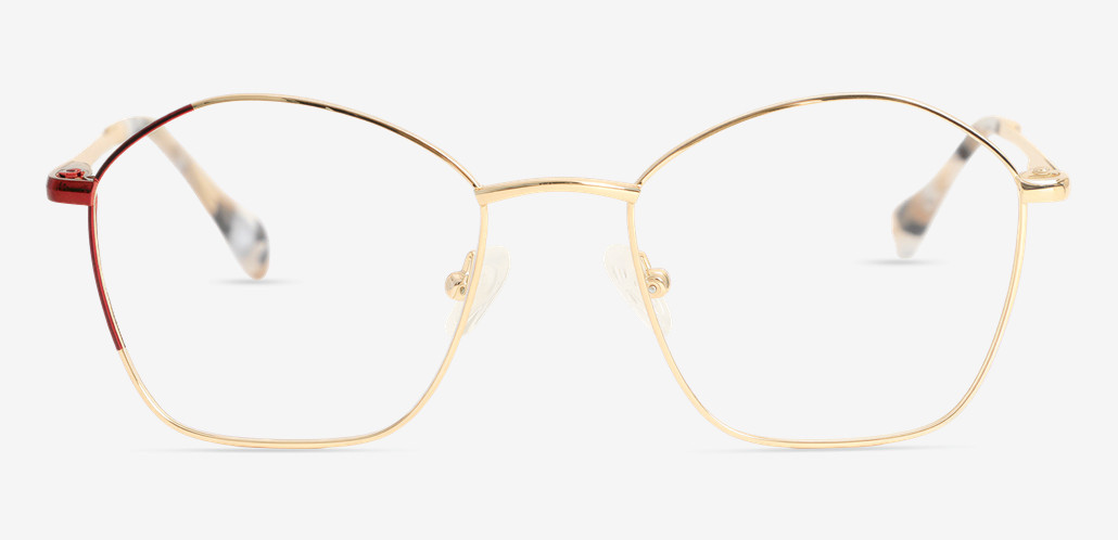 Baldwin Gold Geometric Glasses