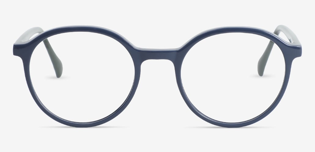 Jillian Blue Round Glasses