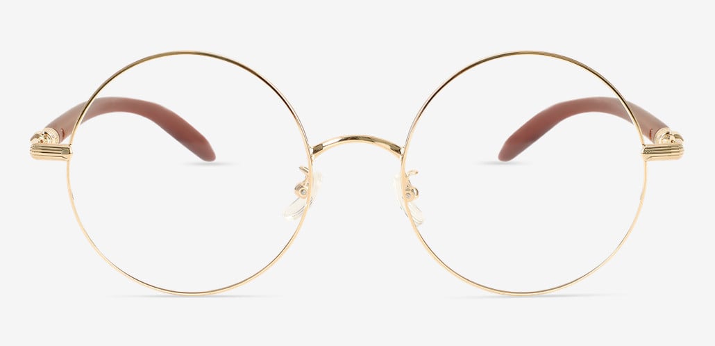 Rodney Gold Round Glasses