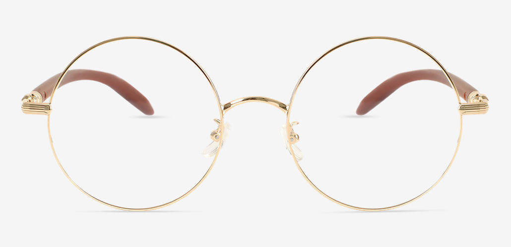 Rodney Gold Round Glasses