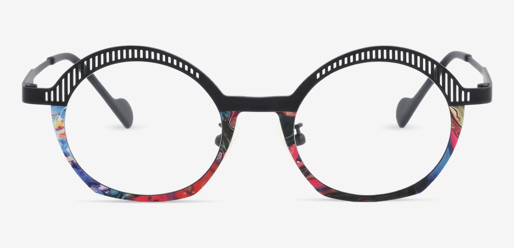 Archer Black Round Glasses