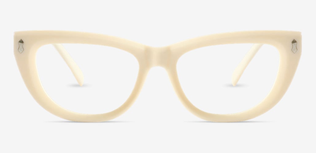Rhys Beige Cat Eye Glasses
